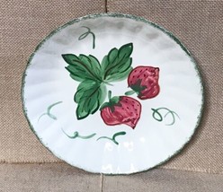 Vintage Blue Ridge Pottery Wild Strawberry 8 Inch Cereal Bowl Fluted Sca... - $13.86