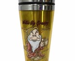 Disney Wake Up Grumpy Tumbler Mug Snow White &amp; The 7 Dwarfs - $19.75