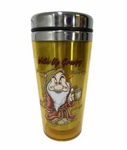 Disney Wake Up Grumpy Tumbler Mug Snow White &amp; The 7 Dwarfs - $19.75