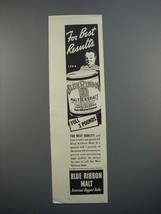 1940 Pabst Blue Ribbon Malt Extract Ad - Best Results - £14.55 GBP