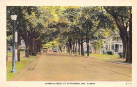 Ontario Street St Catharine&#39;s Ontario Canada 1910c postcard - £5.03 GBP