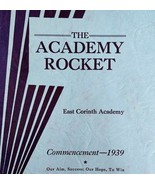 East Corinth Academy Rocket 1939 Maine Publication Commencement Book PB ... - $15.00