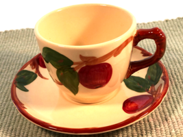 Franciscan Red Apple Tea Cup &amp; Saucer Mint - £8.02 GBP