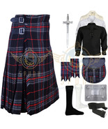 Scottish Spirit of Bruce Tartan 8 yard kilt Traditional 8 yard kilt Deal... - $108.00