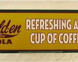 Golden Girl Cola Ice Cold Arrow Embossed Metal Sign Alcohol Beers - $39.55