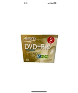 Memorex 5 Pack DVD+RW Rewritable Disks NWOT Sealed - $17.76 CAD