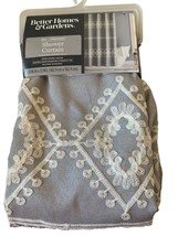 Better Homes and Gardens Shower Curtain Gray White Design 72 x 72 - £11.78 GBP