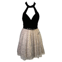 City Studio Womens A Line Dress Multicolor Polka Dot Lined Mini Sleeveless 3 New - £26.71 GBP