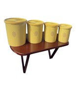 Vintage Tupperware Canister Set Nesting Golden Harvest Yellow Sunburst READ - $22.74