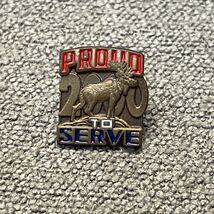 Vintage 2000 Loyal Order of the Moose Proud To Serve Tie Lapel Pin KG JD - $9.89
