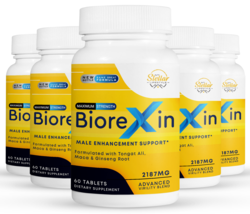 5 Pack Biorexin, supports male enhancement, strength &amp; vitality-60 Table... - £120.65 GBP