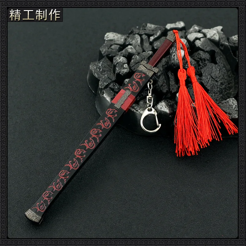 Play 22cm Mandarin Duck Double A Ancient All-Metal Cold Weapon Model 1/6 Doll Eq - $29.00