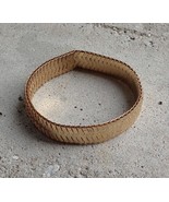Shiny Gold Tone Metal Snake Chain Link Bracelet Stretch Women Jewelry Mi... - £7.03 GBP