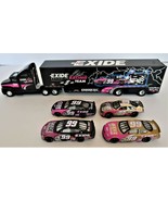 Racing Champions Nascar 1998 Tractor trailer &amp; Cars Jeff Burton 99 - $25.00