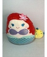 Disney Little Mermaid Ariel And Flounder 10”  Squishmallow - $456.73 MXN