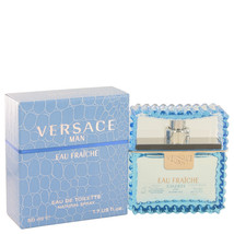 Versace Man by Versace Eau Fraiche Eau De Toilette Spray (Blue) 1.7 oz - £42.77 GBP