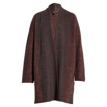 NWT Womens Size Large Eileen Fisher Oxidized Open Front Wool Blend Kimono Coat - £177.53 GBP