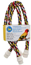 JW Pet Flexible Multi-Color Cross Rope Perch 25&quot; Long for Birds Medium - 1 count - £31.60 GBP