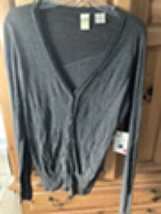 Billabong Knit Top Button Front Women’s size Extra Large Gray - $38.99