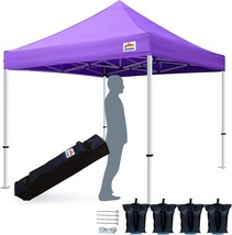 Commercial Instant Shelter Tistent 10&#39;X10&#39; Ez Pop Up Canopy Tent With Heavy Duty - £203.77 GBP