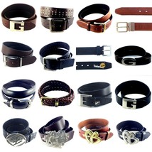 Brand Name (G-3) Belts, Assorted Designer, Dress-Up, Men Leather Belts - £13.12 GBP+