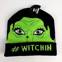 Halloween Hat with Laughter Sounds. Black Beanie Face &quot;WITCHIN” New Kids - $7.28