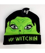Halloween Hat with Laughter Sounds. Black Beanie Face &quot;WITCHIN” New Kids - £5.70 GBP