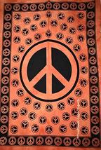 Traditional Jaipur Tie Dye Peace Symbol Wall Art Poster, Wall Decor, Bohemian Wa - £7.85 GBP