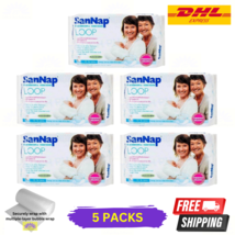 5 X Sannap Loop Maternity Sanitary Napkin with Belt 10s Maternity Pads 2... - $61.90