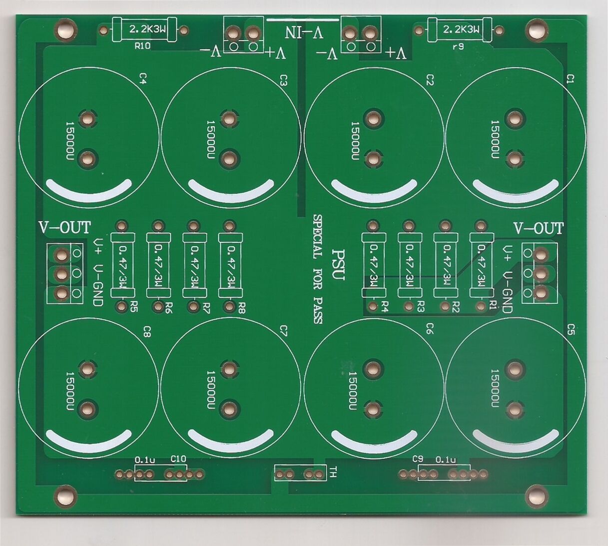 Power supply PCB for DIY First Watt class A Power amplifiers ! - $13.99