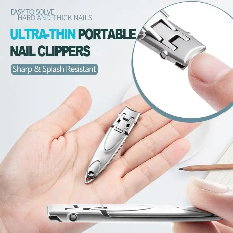 Sporting 0.5cm Ultra Thin Nail Clippers Anti-Splash Fingernail Cutter Trimmer Po - £24.04 GBP