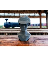 Railroad Conductor Engineer Striped Hat Vintage USA M Adjustable Sue Tow... - $18.58