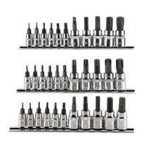 JobSmart JS2011053 Assorted Bit Socket Set with Metal Rack - 33 pcs. - £29.12 GBP