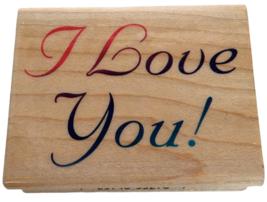 Inkadinkado Rubber Stamp I Love You Valentines Day Card Making Words Sweetheart - £3.18 GBP