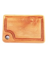 African Iroko Hard Wood Hand Carved Rectangular Solid Chopping Board - $70.00