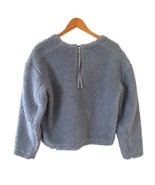 Lululemon Womens Textured Fleece 1/2 Zip Pullover Blue Sweater 12 Comfor... - $974.64 MXN