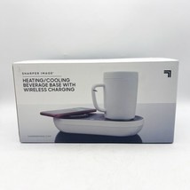 Sharper Image Heating/Cooling Beverage Base - NEW IN BOX With Cup - £59.95 GBP