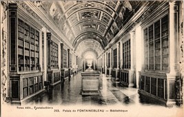 c1920 Paris France Fontainebleau Palace #263 Library Heliotype Postcard - £7.86 GBP