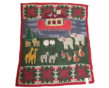 Vintage 1996 Noah&#39;s Ark 50×60&quot; Hand Made Quilted Throw C. &amp; F. Enterpris... - £47.21 GBP