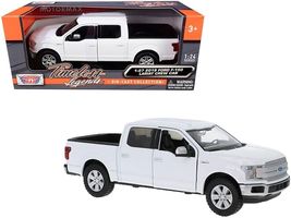 2019 Ford F-150 Lariat Crew Cab Pickup Truck White 1/24-1/27 Diecast Mod... - $37.32