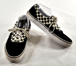 Vans Shoes Checkerboard Low Sneakers Black Fabric Lace Up  Men&#39;s US 11.0... - £31.46 GBP