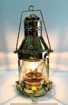 Vintage Heavy Duty Nautical Solid Brass 15 Electric Hanging Lantern Home Deco - £76.41 GBP