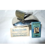 Vintage Travel Razor  With Two Packs Of Blades &amp; Metal Case - $21.82 CAD