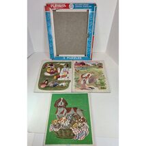 Vintage Playskool Golden Book Animal Jigsaw Puzzle Lot of 3 w/ Box 1980s - $17.99
