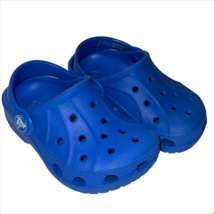Crocs Classic Infant Toddler Boys Size 4 C 5 Blue Slip On Comfort Sandal Shoes - £21.75 GBP