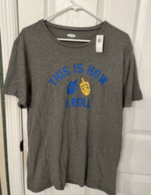 Old Navy &quot;THIS IS HOW I ROLL&quot; DRIEDLE  Hanukkah T Shirt Unisex Size Larg... - £12.48 GBP