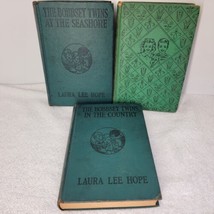 The Bobbsey Twins In the Country At the Seashore At School Vintage Books 5&quot;x7.5” - £10.49 GBP