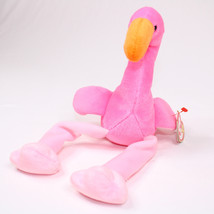 Rare Ty Beanie Babies Pinky The Flamingo Plush Toy Retired Stuffed Anima... - $8.80