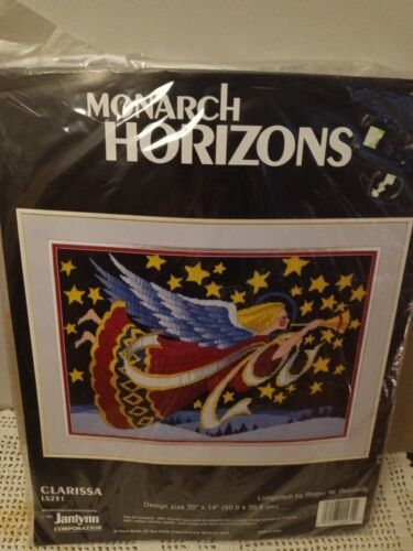Primary image for Monarch Horizons Janlynn Clarissa Christmas Angel Longstitch Holiday LS231 NOS