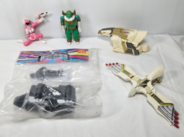 Vintage Power Rangers Lot White Vehicle Falconzord Frog Ninjazord Zeo Zord Morph - £18.66 GBP